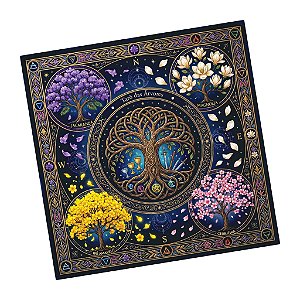 Toalha Árvores do Mundo Equilíbrio Espiritual 70 cm