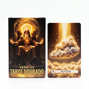 Baralho Tarot Dourado 36 cartas com Manual Explicativo