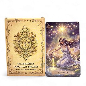 O Lendário Tarot das Bruxas 78 cartas e Manual Explicativo