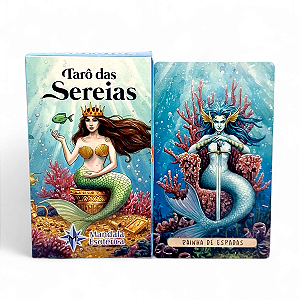 Tarô Baralho das Sereias 78 Cartas com Manual Explicativo