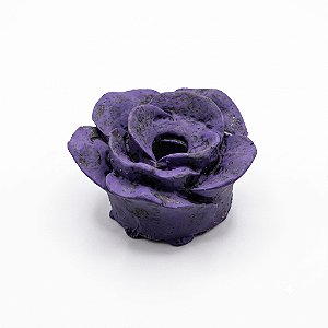 Ofertório de Resina Rosa Roxa Porta Oferenda Umbanda 5 cm