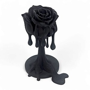 Ofertório Rosa Preta Ofertador Elegância Espiritual 10 cm