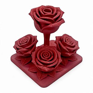 Ofertório Rosa Vermelha Ofertador Elegância Espiritual 7 cm