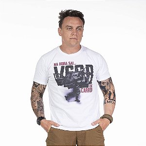 Camiseta de Algodão Estonada Branca Esperandio VCQB®️