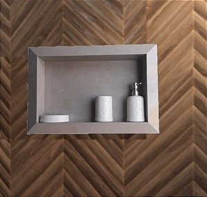 a_Nicho em porcelanato 60x40 Cinza