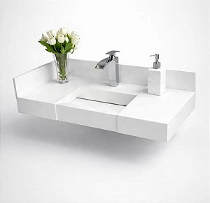 Pia em porcelanato 60x45 Branco