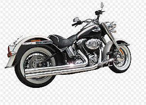 Escapamento Torbal Harley Davidson Deluxe 2012 a 2017 2" 1/4 Long Corte Reto