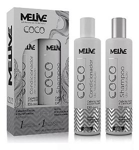 MELIVE Coco Kit Shampoo + Condicionador de Hidratação 300ml