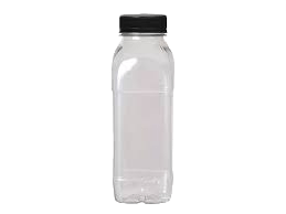 Garrafa Pet 300ml para Suco, Vitaminas, Água de Coco, Iogurte e Caldo de Cana com Lacre Lisa Transparente (100)