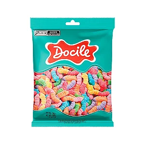 Bala de Gelatina Cobrinha Minhoca Cítricas DOCILE 1kg