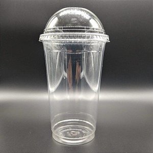 Copo Pet com Tampa Bolha Sem Furo Transparente Darnel (50)
