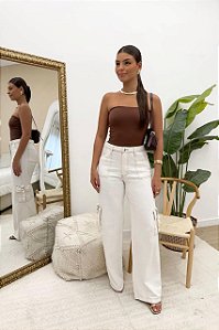 Calça cargo jeans