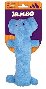 Brinquedo para Cachorros Pelúcia Barriguinha Plush Elefante Azul