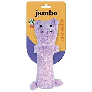 Brinquedo para Cachorros Pelúcia Barriguinha Plush Hipopótamo Roxo