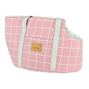 Bolsa de Passeio para Cachorros e Gatos Essencial Rosa