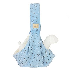 Bolsa de Passeio Sling para Pets Plush Star Azul