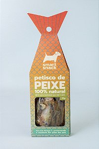 Petisco Snack Natural de Peixe Inteiro para Cães e Gatos