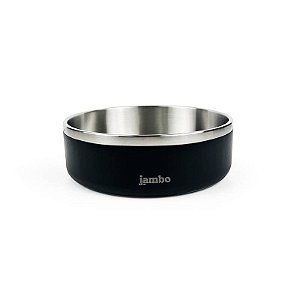 Bebedouro e Comedouro para Cachorros Bowl Premium Preto Jambo