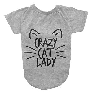 Camiseta para Gatos Crazy Cat Lady