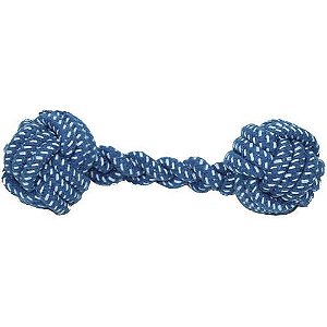 Brinquedo para Cachorros Rope Bone Azul