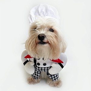 Fantasia para Cachorros Chefe de Cozinha