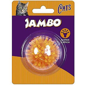 Brinquedo para Gatos Bola Espinho com Luz Laranja