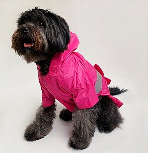 Capa de Chuva para Cachorros Laço Pink