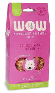 Petisco Natural para Cachorros O Delicioso Frango Crocante 50g