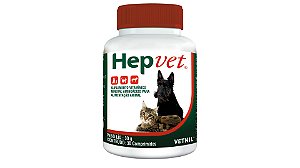 Suplemento Hepvet 30 Comprimidos Vetnil