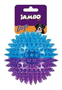 Brinquedo para Cachorro Bola com Espinho Dual Color Roxo e Azul