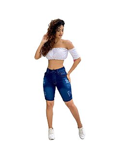 Short pedal jeans slim