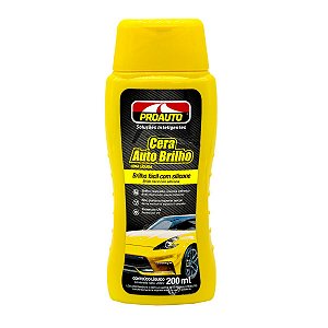 Cera Liquida Auto Brilho com Carnauba 200ml Proauto