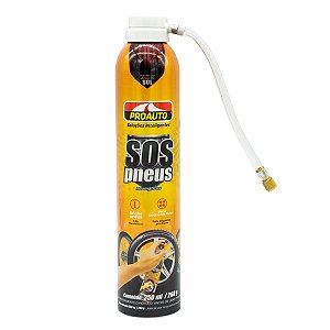 Sos Veda Pneus Spray Carros Motos Pick-ups Proauto 350ml