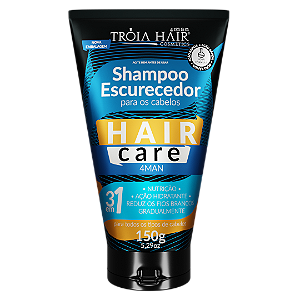 Shampoo Escurecedor 3 Em 1 Para Grisalhos Unissex - Troia Hair
