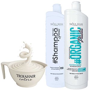 Kit Organicplastia Passo 1 e 2 - Selagem Definitiva Troia Hair