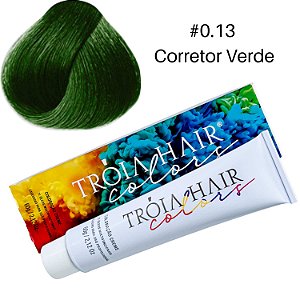 Tintura #0.13 Corretor Verde - Troia Hair Colors 60g