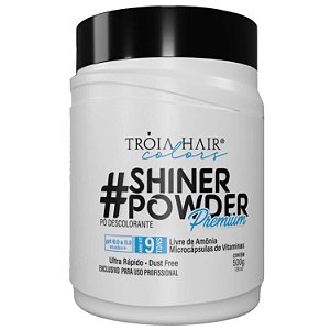 Pó Descolorante Profissional Shiner Powder White Premium 500g - Troia Hair