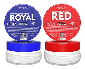 Kit Máscara Pigmentante Red E Blue 150g Troia Hair Colors