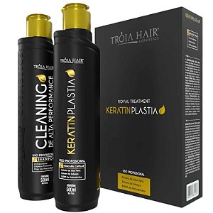 kit KeratinPlastia Máscara Organic Em Gel De Alta Performance - Troia Hair