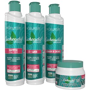 Kit Cacheada 4 Passo - Cuidado Completo para Cachos Definidos e Saudáveis 500ml