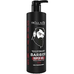 Shaving Barber 4Man Gel Incolor de Barbear  500ml com Aplicador - Troia Hair