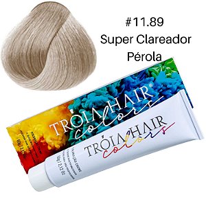 Coloração em Creme Permanente  Super Clareador Pérola #11.89 - Troia Hair colors 60g