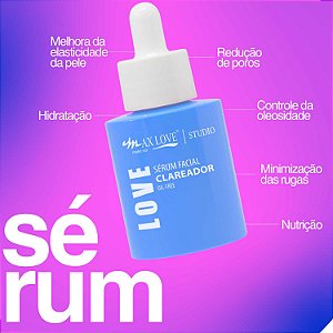 Box Sérum Facial Clareador Max Love 24 Unidades