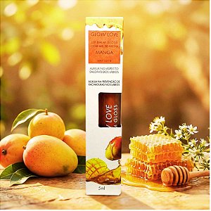 Glow Love Lip Balm Gloss com Mel de Abelha + Manga - Max Love