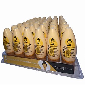 Máscara Facial Peel Off Vitamina C 10 em 1 Max Love com 48un de 50g