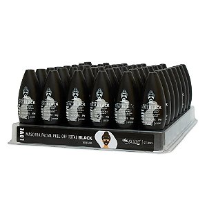 Máscara Facial Peel Off Total Black Max Love com 48un de 50g