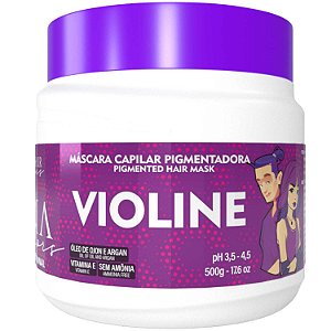 Máscara Capilar Pigmentadora Troia Colors Violine 500g Cor fantasia  - Troia Hair