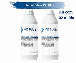 Limpa Vidros Concentrado V12 Blue - Kit com 02 Unids de 1 litro - Perol