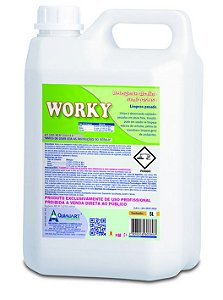 Detergente Alcalino Semi Pastoso Limpeza Pesada-Worky-5lts-Quimiart