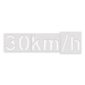 Gabarito de Poliestireno (PS) - Velocidade máxima 30 km/h